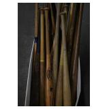 17pc Vtg Baseball Player Store Model Bats