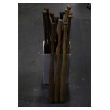 13pc Vtg Hall Of Famer Store Model Baseball Bats