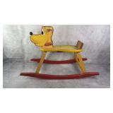 Vtg Walt Disney Pluto Rocking & Ringing Toy
