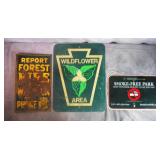 Vintage & Modern Forest & Park Signs