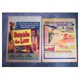 1956 & 1959 Movie Window Card Posters