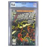 CGC 9.6 Daredevil #168 1981 Key Marvel Comic Book
