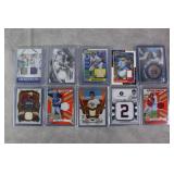 10pc Relic Baseball Cards w/ Stars & RCs