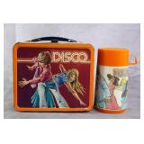 1970s Aladdin Disco Tin Lunchbox w/ Thermos