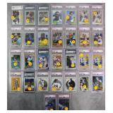 30pc Graded 1975-1997 HOF Player Baseball Cards