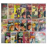 20pc Gold-Bronze Age Romance Comic Books w/ Millie