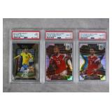 3pc PSA 9-10 2015-20 Soccer Cards w/ Neymar