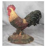 Vintage Cast Iron Rooster Doorstop