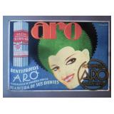 Aro Toothpaste Spanish Advertising Poster