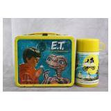 1982 Aladdin E.T. Tin Lunchbox w/ Thermos