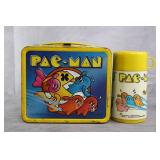 1980 Aladdin Pac-Man Tin Lunchbox w/ Thermos