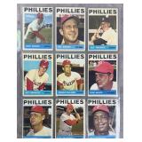 27pc 1964 Topps Baseball Phillies Team Card Set
