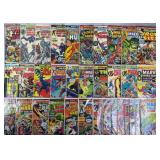 34pc Bronze Age Marvel Comic Books