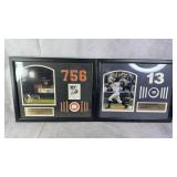Barry Bonds & Alex Rodriguez Limited Frames