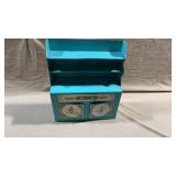 Vtg Tin Litho Dollhouse Cabinet