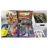 Assorted Pop Culture Dolls, Figures & More