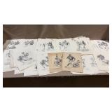 200+pc 1950s-1980s Football Prints