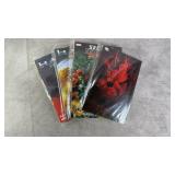 4pc Marvel & DC Hard & Softcover Books