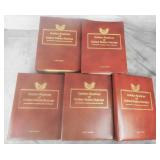5 Binders Golden Replicas of United States Stamps
