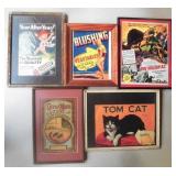 Framed Advertisements & Advertising Labels