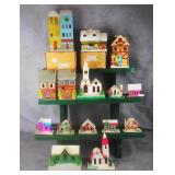 Vintage Japanese Christmas Display Bulidings/Homes