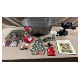 11pc Vtg Christmas Items w/Star Shower Slide Show