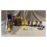 9pc Vtg Sports Figures w/Bobble Heads