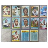 13pc 1966 Topps Star & HOF+ Baseball Cards