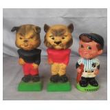 Vintage Football Mascot Figures/Yankees Bobblehead