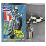 1973 Ideal Evel Knievel Stunt Cycle w/ Box