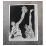 1960 Wilt Chamberlain/Bill Russell Press Photo