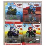 4pc NIP Pixar Cars Tractors w/ Shiny Wax Racing