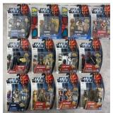 12pc NIP 2011 Star Wars Action Figures w/ Wolffe
