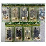 9pc NIP 2003 Lord Of The Rings Action Figures