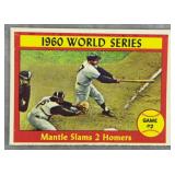 1961 Topps #307 Mantle Slams 2 Homers Game #2