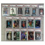 16pc PSA Graded+ Rookie Basketball Cards w/ 10s