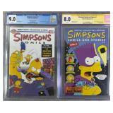 CGC Graded Simpsons #1 Bongo Comic Books w/ SS