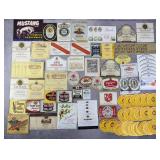 Vtg Advertising Labels w/ Beer, Wine & Liquor