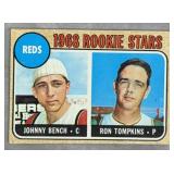 1968 Topps #247 Johnny Bench Rookie Card