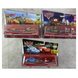 3pc NIP Pixar Cars 2-Packs w/ Lightning & Sally