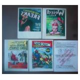 Vintage Pulps & Underground Comics Iron On Decals