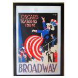 1929 Oscar Theater Broadway Play Tour Poster