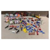 85+pc Vtg Toys & Action Figures w/Wrestling