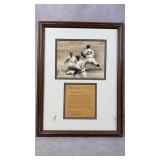 "Hamner Hits The Dirt" Matted Photo & Description
