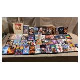 52pc Vtg Media Lot w/VHS & DVD & Sealed