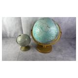 Vintage Earth & Moon Globes