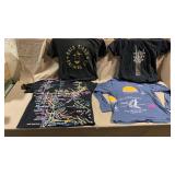 4pc Pop Culture Tee Shirts w/All Over Print NYC