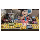 100+pc Vtg Pop Culture Ephemera & Toys w/Sealed
