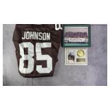 Kevin Johnson Football Jersey & Signed Photo/Card