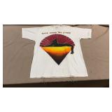 Vtg Jerry Garcia Band Airbrushed Tee Shirt